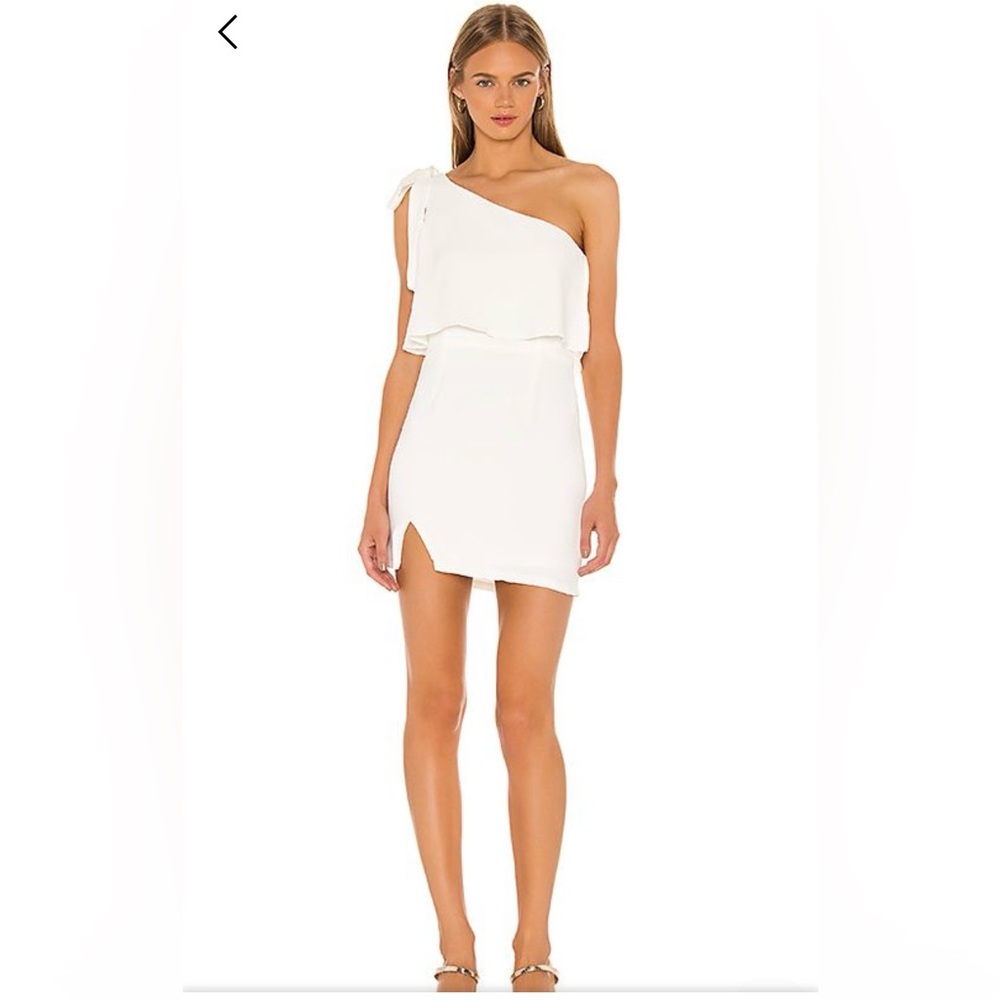 Asymmetrical White Dress